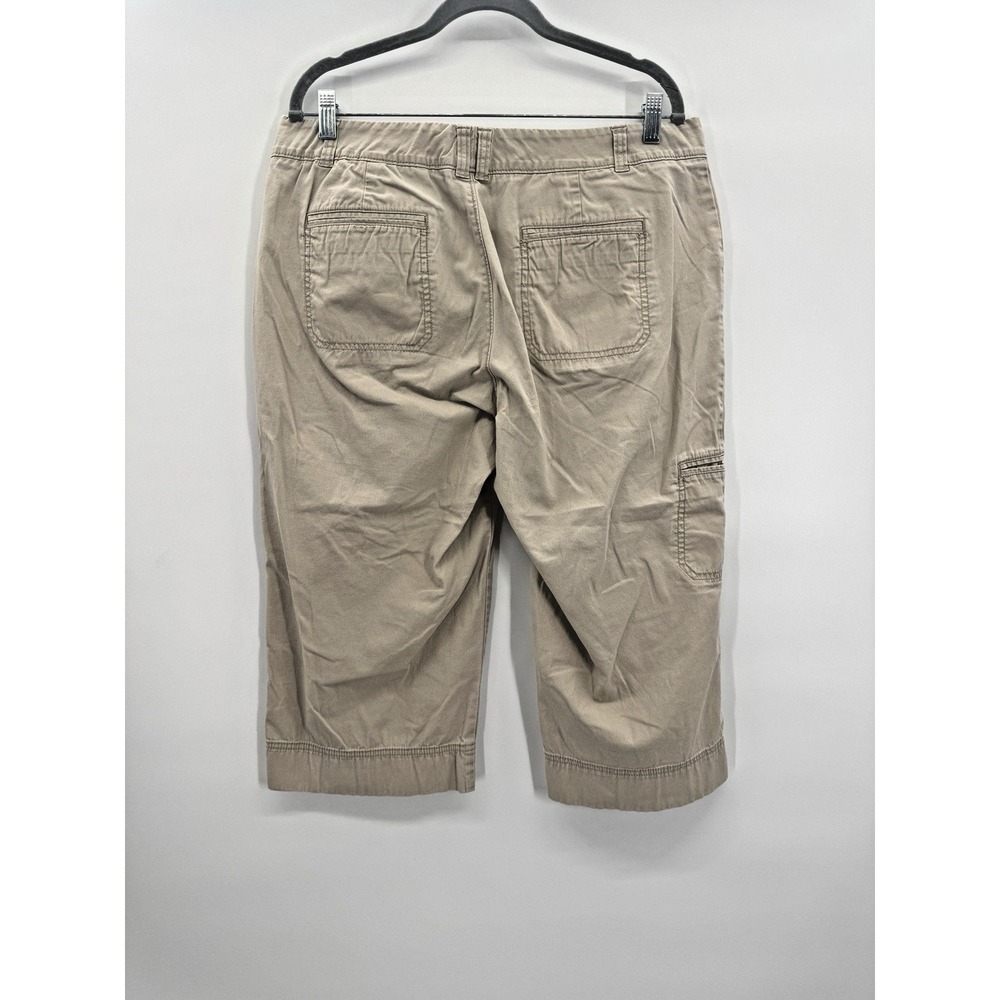 Womens Dockers Midrise Curvy Capris Cargo Pants 12 Khakis Utility Hiking Beachy - Picture 6 of 14